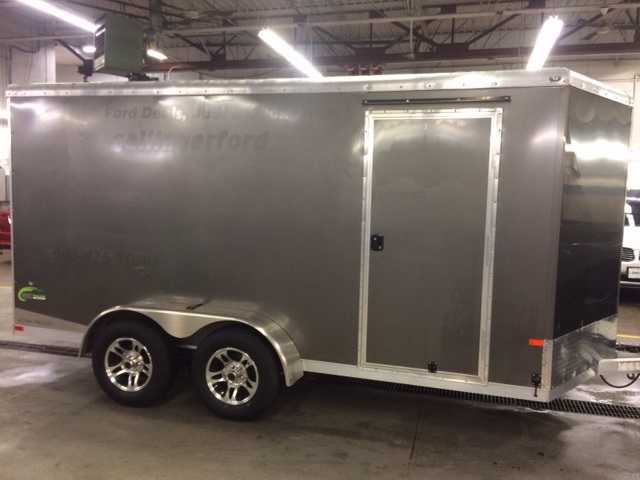 7x14 NEO Aluminum Tandem Axle trailer main photo