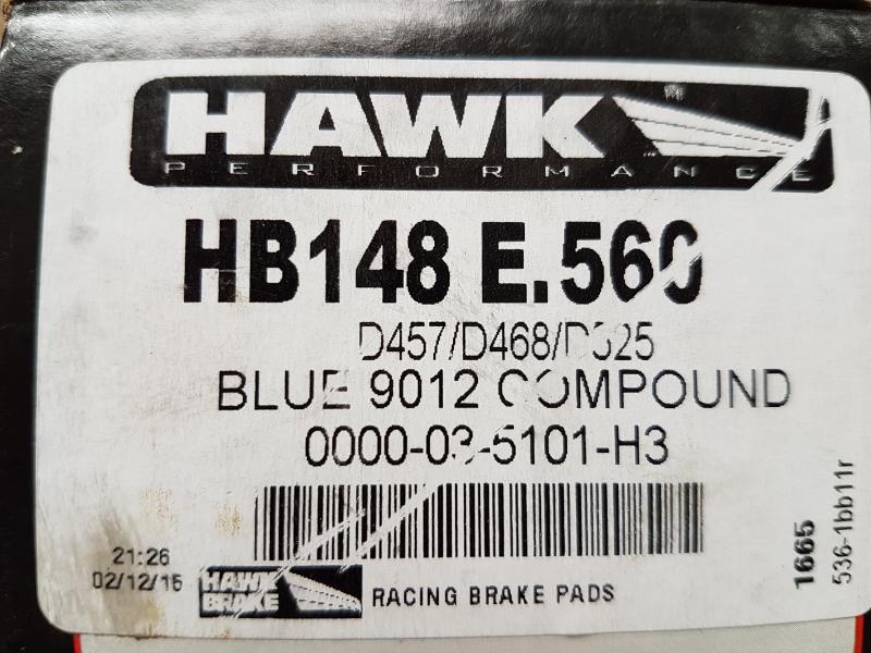 Hawk Blue Brake pads HB 148 E.560 main photo