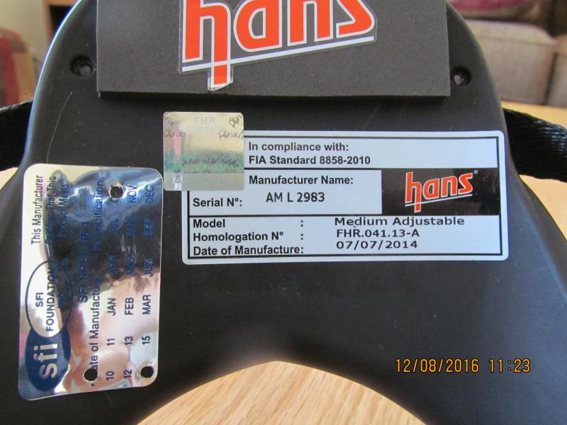 FIA certified adjustable Hans - Size Medium - Price reduction main photo